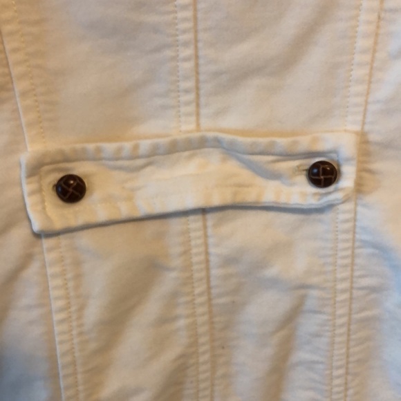 GAP Coat Jacket SZ M Pea Coat Cream - Picture 8 of 9